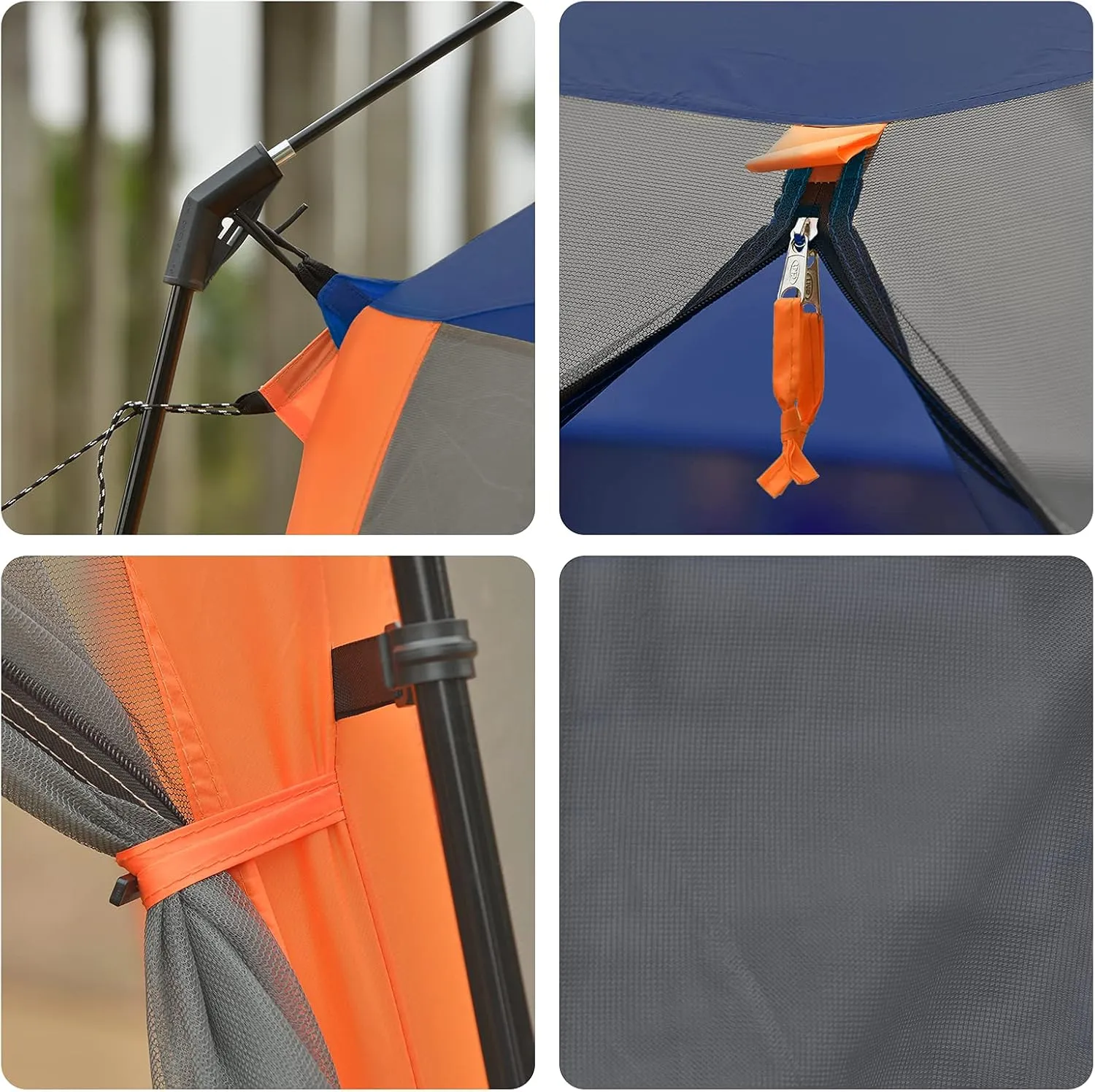 CAMPROS CP Screen House Room with 1 Pc Removal Wind/Sun Panel Canopy Tent Camping Tent Screen Shelter Gazebos for Patios Outdoor Camping Activities, 12'X10'X90in(H) - Blue