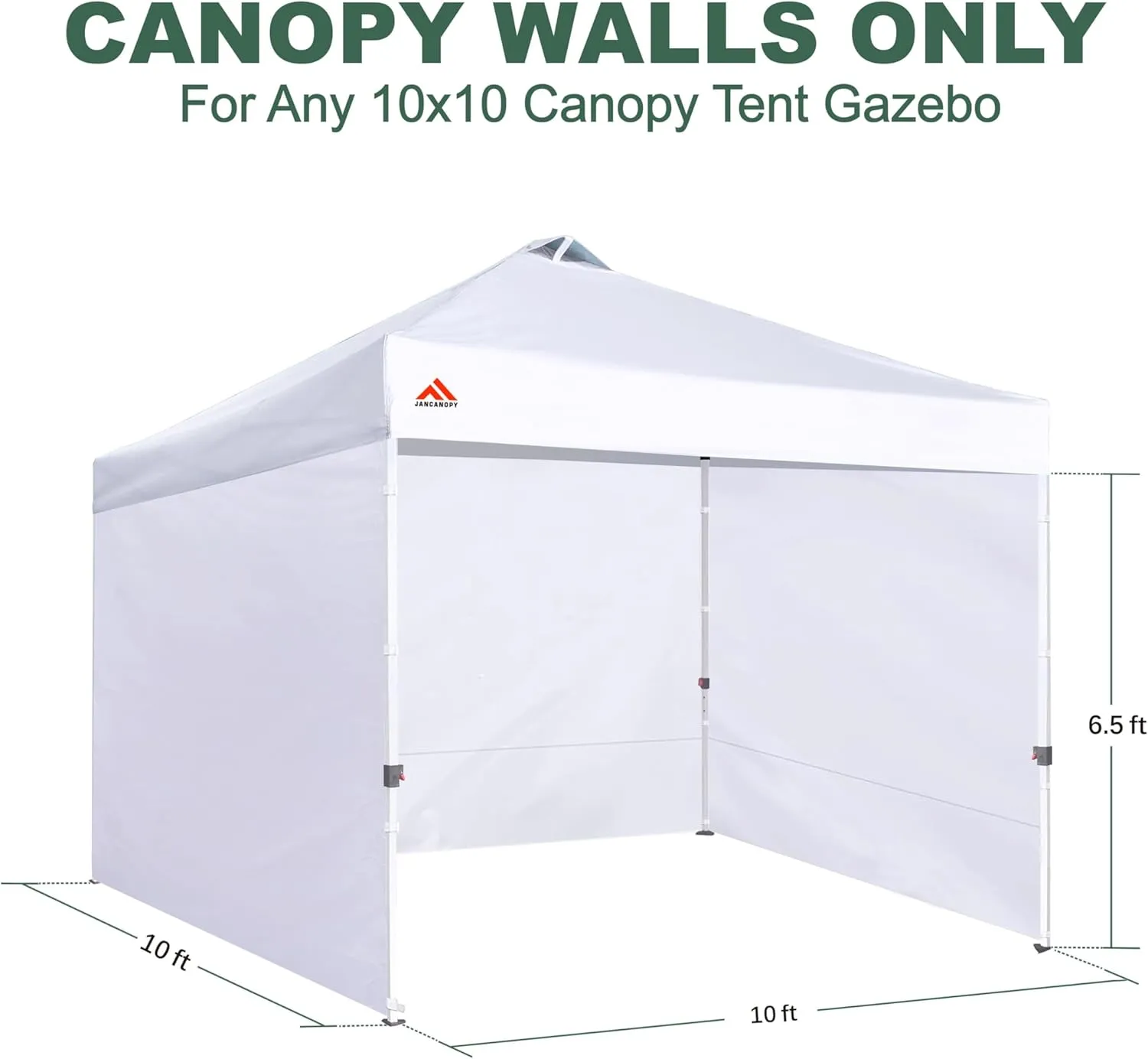 Canopy Tent Gazebo Sidewalls for 10x10 Pop Up Canopy 99% UV Protection, Waterproof, 3 Pcs Sidewalls Only,(Blue)