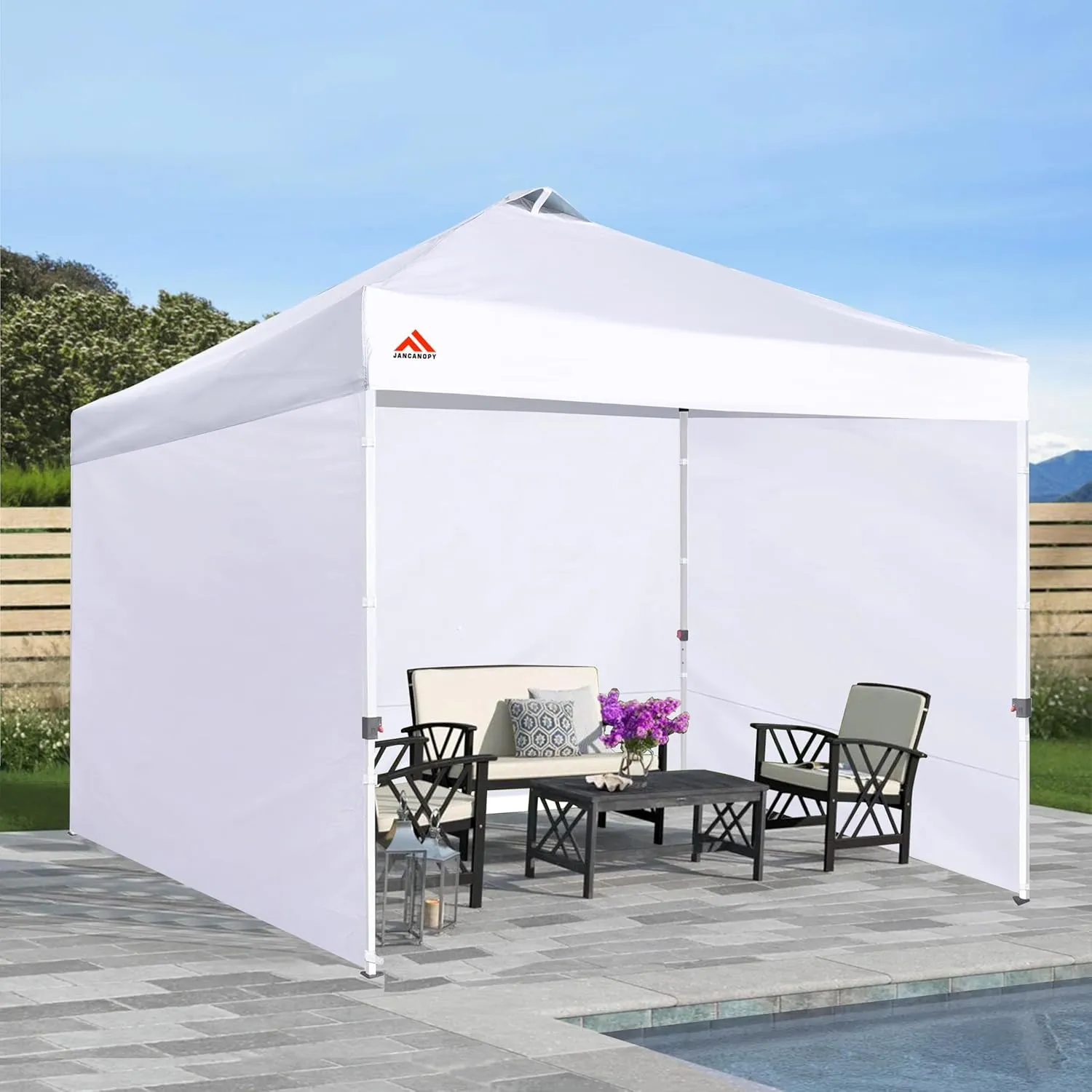 Canopy Tent Gazebo Sidewalls for 10x10 Pop Up Canopy 99% UV Protection, Waterproof, 3 Pcs Sidewalls Only,(Blue)