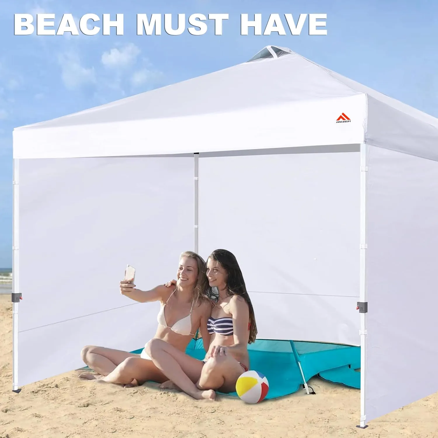 Canopy Tent Gazebo Sidewalls for 10x10 Pop Up Canopy 99% UV Protection, Waterproof, 3 Pcs Sidewalls Only,(Blue)