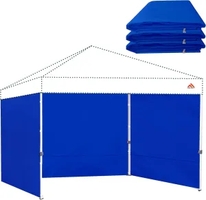 Canopy Tent Gazebo Sidewalls for 10x10 Pop Up Canopy 99% UV Protection, Waterproof, 3 Pcs Sidewalls Only,(Blue)