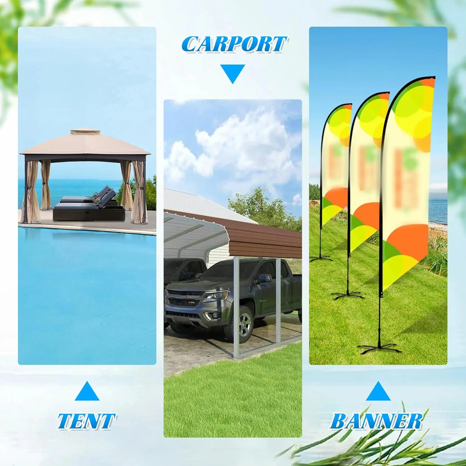 Canopy Water Weights,4 Packs 88LBS Heavy Duty Tent Water Weights Bag for Pop Up Canopy,Canopies,Tent,Gazebo,Gray