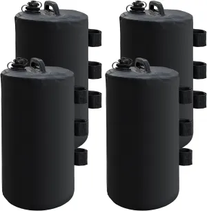 Canopy Weights Portable Tent Weights 96 LBS Water Weights Bag Heavy Duty Gazebo Weights Set of 4 Leg Weights for Pop Up Canopy, Tent, Outdoor Shelter, Gazebo, Patio Umbrella (Black)