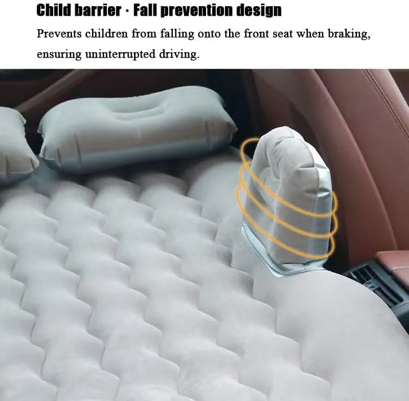 Car Air Mattress for GMC Terrain (2nd Gen) 2018–2025, Inflatable Back Seat Sleeping Pad with Pump & 2 Pillows, Folding Portable Camping Bed for Travel& Road Trips,Blue