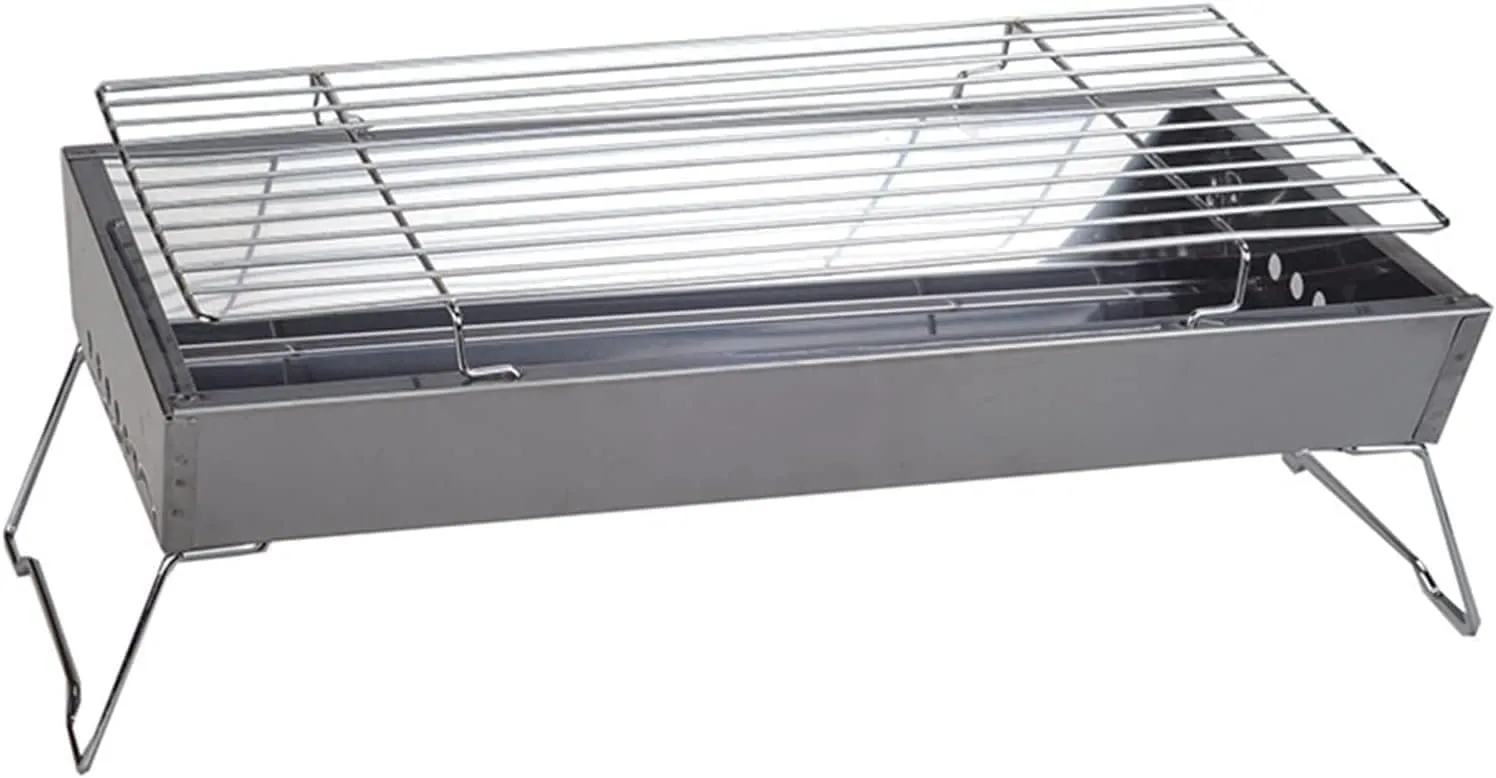 Charcoal Grills BBQ Grill Creative Camping Folding Portable Household Stainless Steel Outdoor