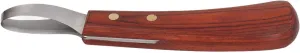 CHICIRIS Hoof Knife, Double Edged Hoof Trimming Knife with Wooden Handle Horse Farrier Tool, Stainless Steel Blade, Multifunctional Cow Horseshoe Knife for Hoof of Cows and Horses