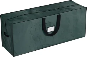 Christmas Tree Storage Bag-Fits up to 7.5 Foot Artificial Trees-Protects Holiday Decorations & Inflatables from Moisture & Damage by Elf Stor (Green)