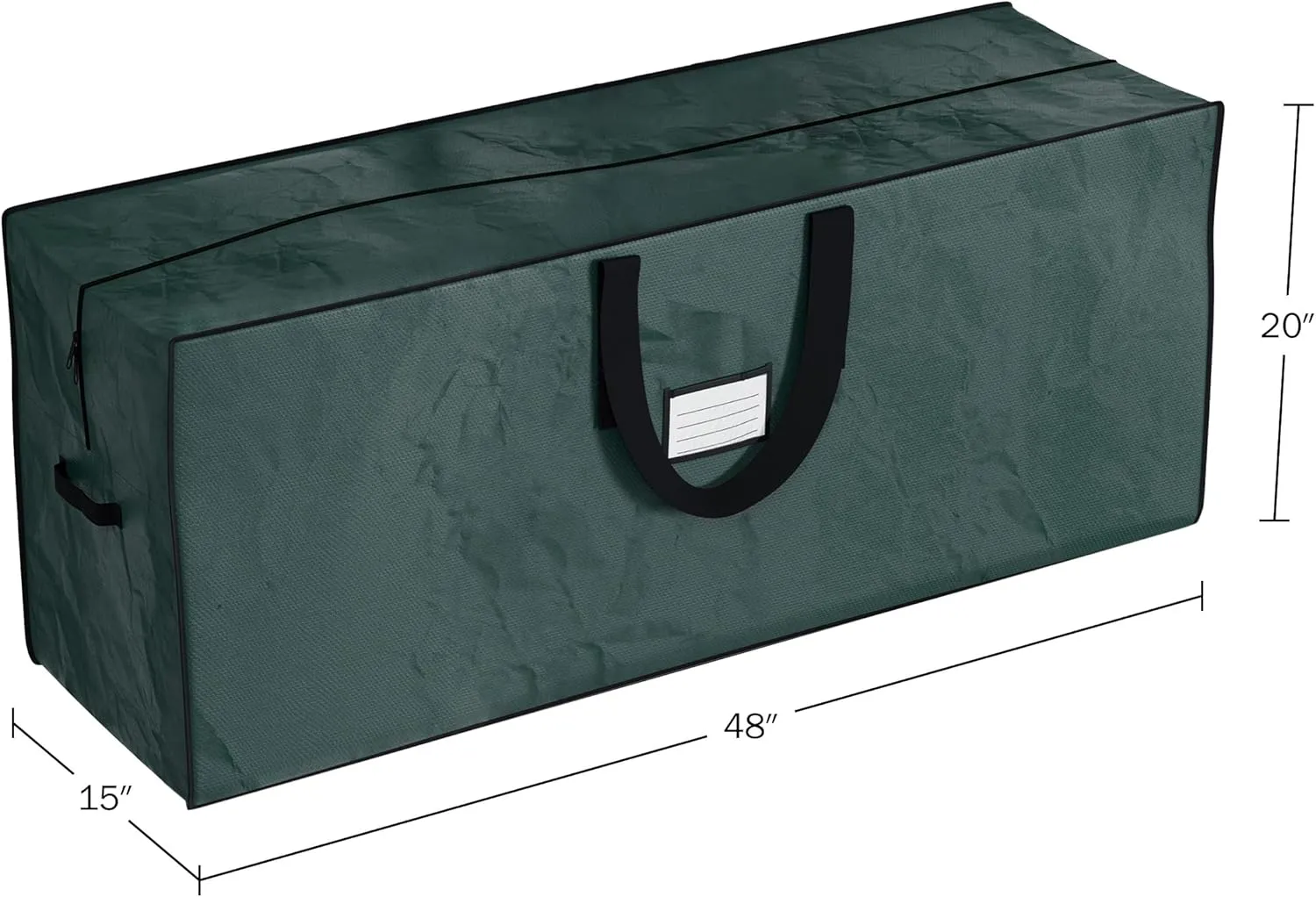 Christmas Tree Storage Bag-Fits up to 7.5 Foot Artificial Trees-Protects Holiday Decorations & Inflatables from Moisture & Damage by Elf Stor (Green)
