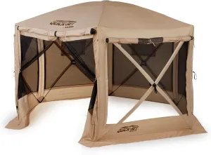 CLAM Quick Set Pavilion Portable Canopy   150 x 150 Inch Floor Tarp Attachment
