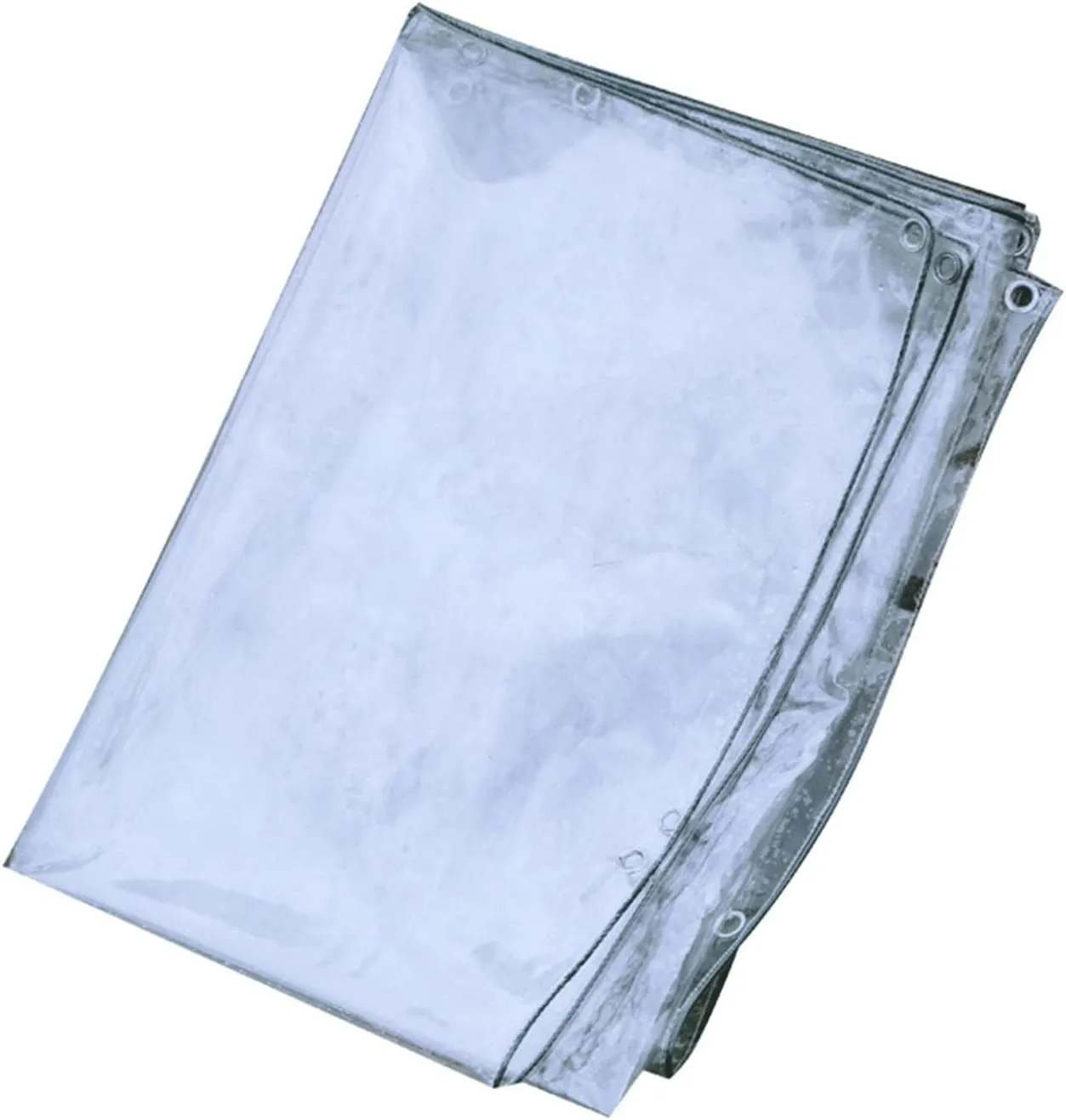 Clear Tarpaulin Waterproof Ground Tent Trailer Cover Heavy Duty Tarps Wind Protectors UV Resistant Tear with Grommets Proof Tarpaulin(3 * 4m)