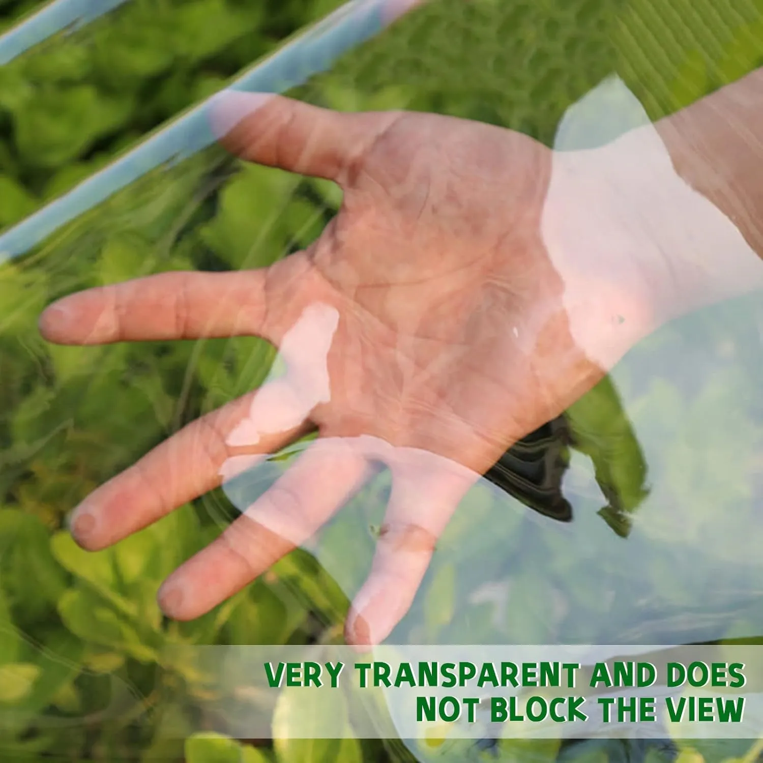 Clear Tarps Heavy Duty Waterproof, Transparent PVC Vinyl Tarpaulin with Grommets, Ropes, Reinforced Edge, Tear-Resistant, Anti-UV for Greenhouse, Patio, Garden, Porch, Pavilion, Outdoor