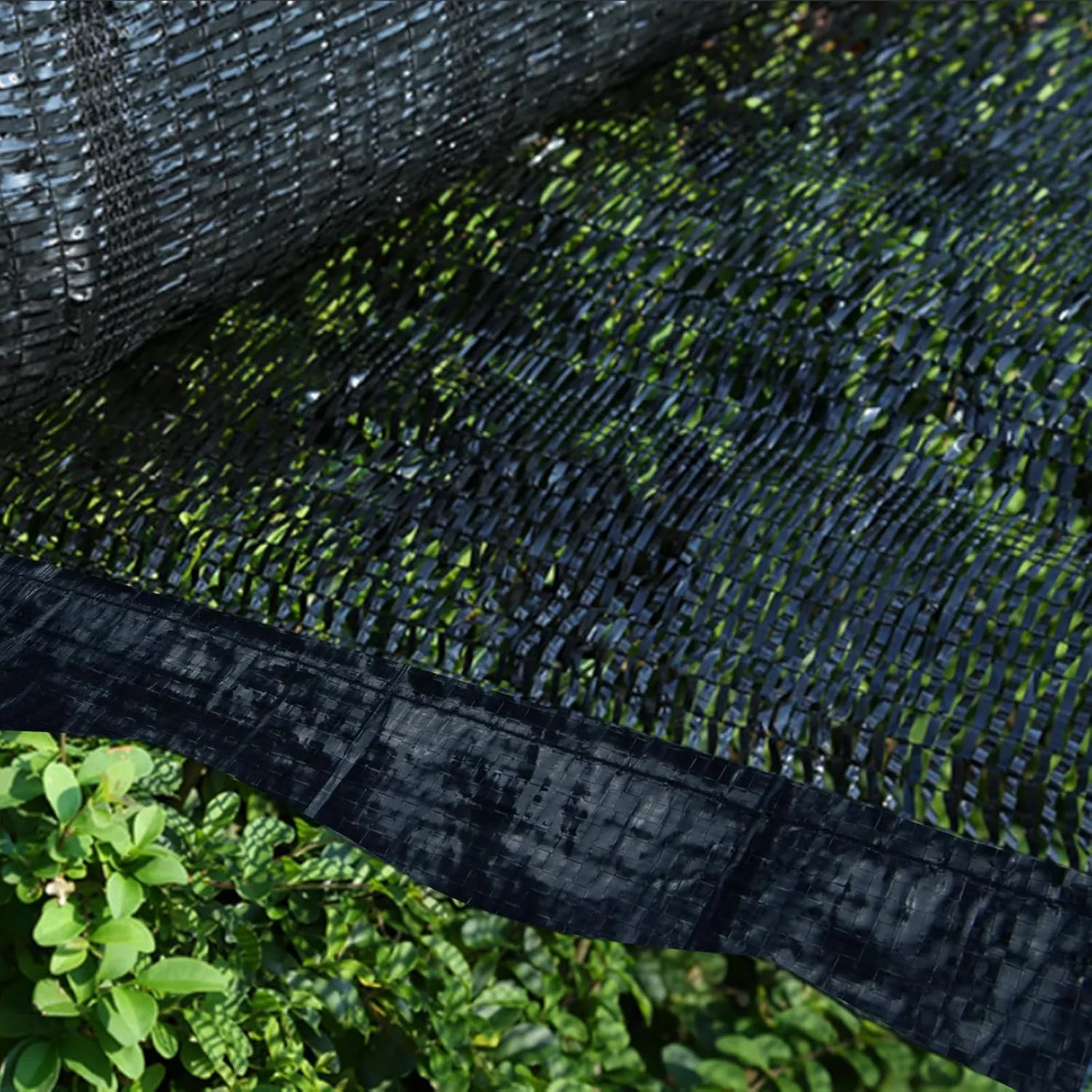Cliselda 30% Black Shade Cloth for Garden, 10 x 50ft UV Resistant Mesh Tarp with Grommets, Durable Sun Shade Netting Sunblock Fabric Plants Cover for Greenhouse, Vegetables and Patio