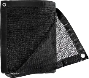 Cliselda 30% Black Shade Cloth for Garden, 10 x 50ft UV Resistant Mesh Tarp with Grommets, Durable Sun Shade Netting Sunblock Fabric Plants Cover for Greenhouse, Vegetables and Patio