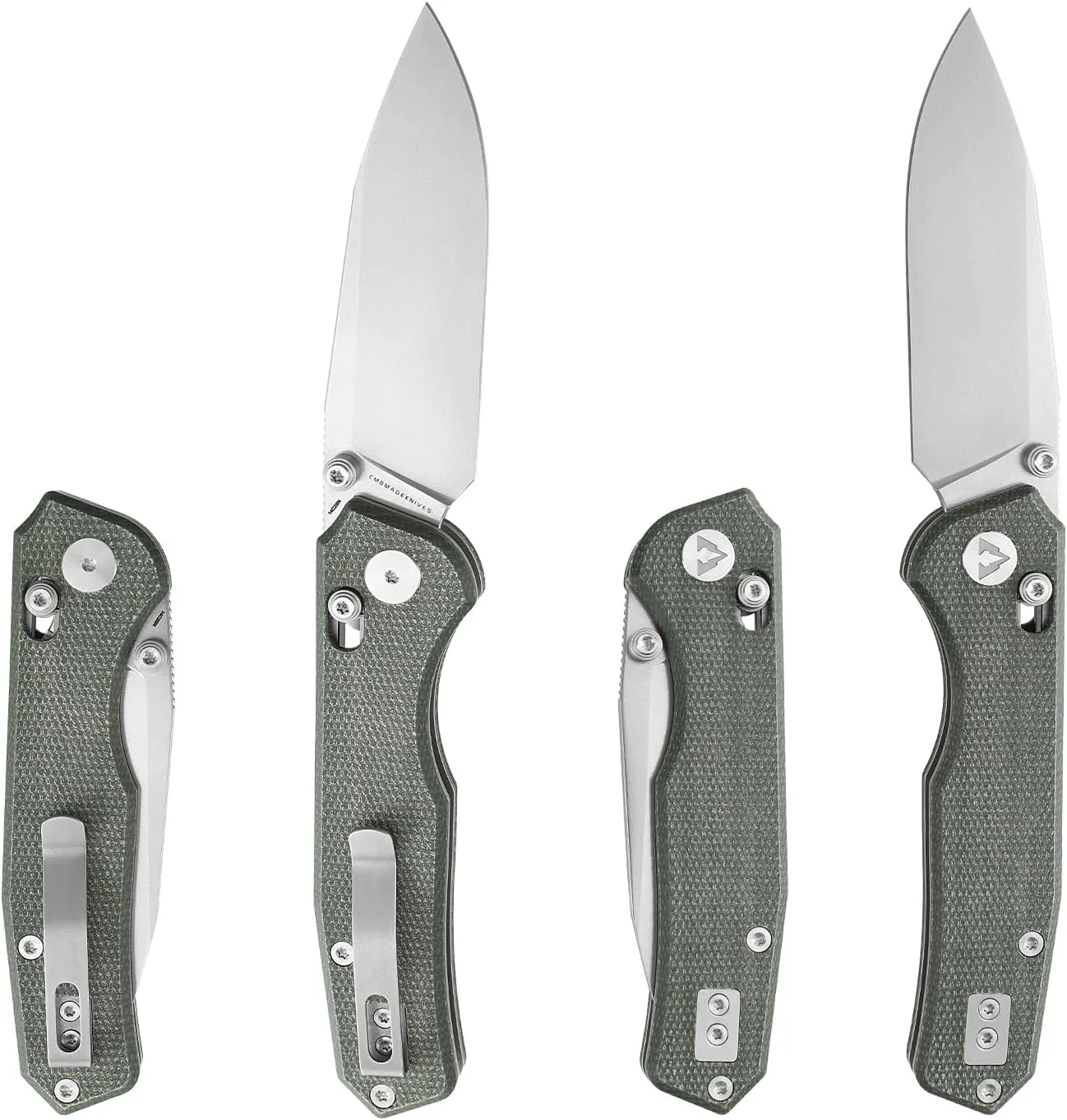CMB Explorer Micarta Handle 14C28N Steel Blade Crossbar Lock Knife Pocket Folding Tactical Survival Camping Hiking Outdoors EDC Knife with Pocket Clip for Men Women CMB-18 (CMB-18A)