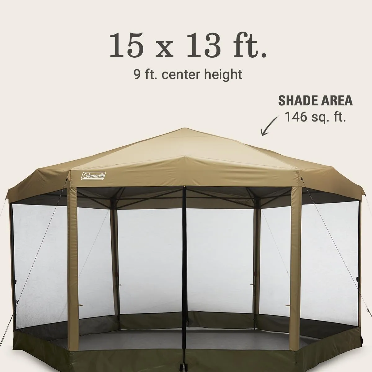 Coleman Back Home 15 x 13 Screen Canopy Tent