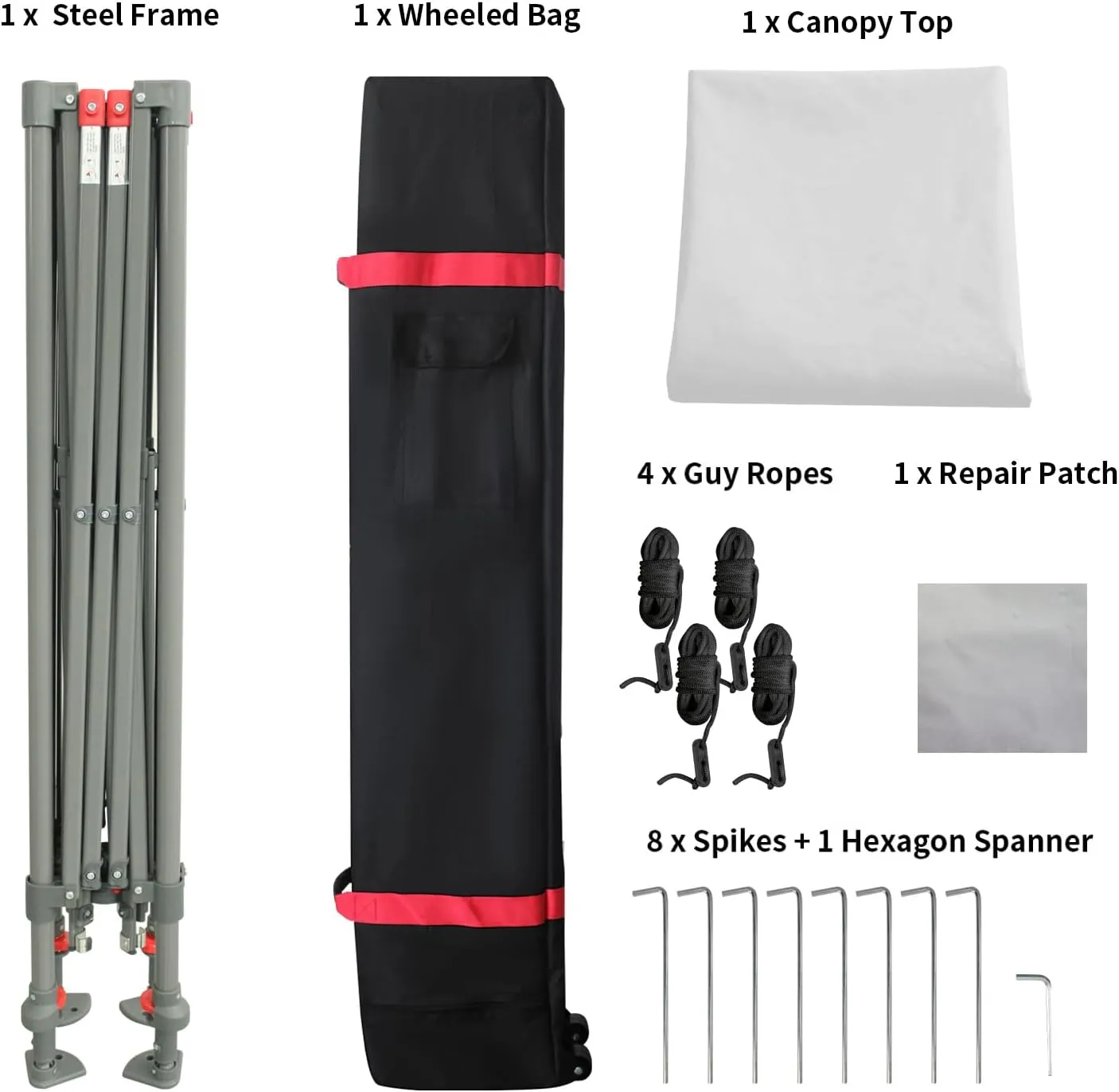 CROWN SHADES Pop Up Canopy - 11x11 Base Canopy Tent with One Push Setup - Pop Up Tent for Events, Parties, Camping - Gazebo with STO-N-Go Cover Bag, Silver Coated 9x9 Top, White