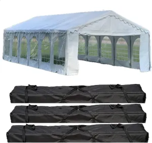 Delta 40'x20' Budget PE Tent Including 3 Long Storage Bags for Parties,Paty Tent,Outdoor Canopy,Carpas para Fiestas, Wedding Tent with Waterproof Top & Removable Sidewalls for Patio Outdoor Events