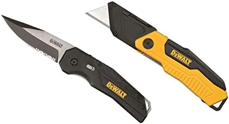 DEWALT Utility Knife and Pocket Knife 2-Piece sets (2knifes),(Utility-Pocket)