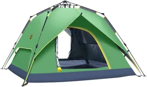 Dome Tent,Pop Up Tents for 2 to 4 Person Automatic Opening Double Layer Tent, Camping Tents with Porch for Hiking Camping Outdoor
