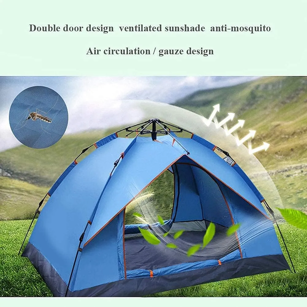 Double Automatic Tent Speed Open Shade Fake Double-Layer Tent Beach Camping Tent UV Protection Function Awning,2