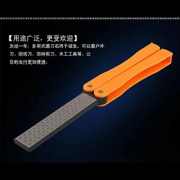 Double Sided Folded Pocket Sharpener Diamond Knife Sharpening Outdoor
