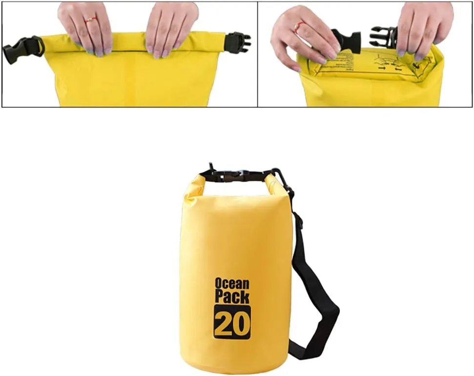 Dry Sack/Floating Waterproof Bag 2L/5L/10L/20L/30L for Boating, Kayaking, Hiking, Snowboarding, Camping, Rafting, Fishing and Backpacking
