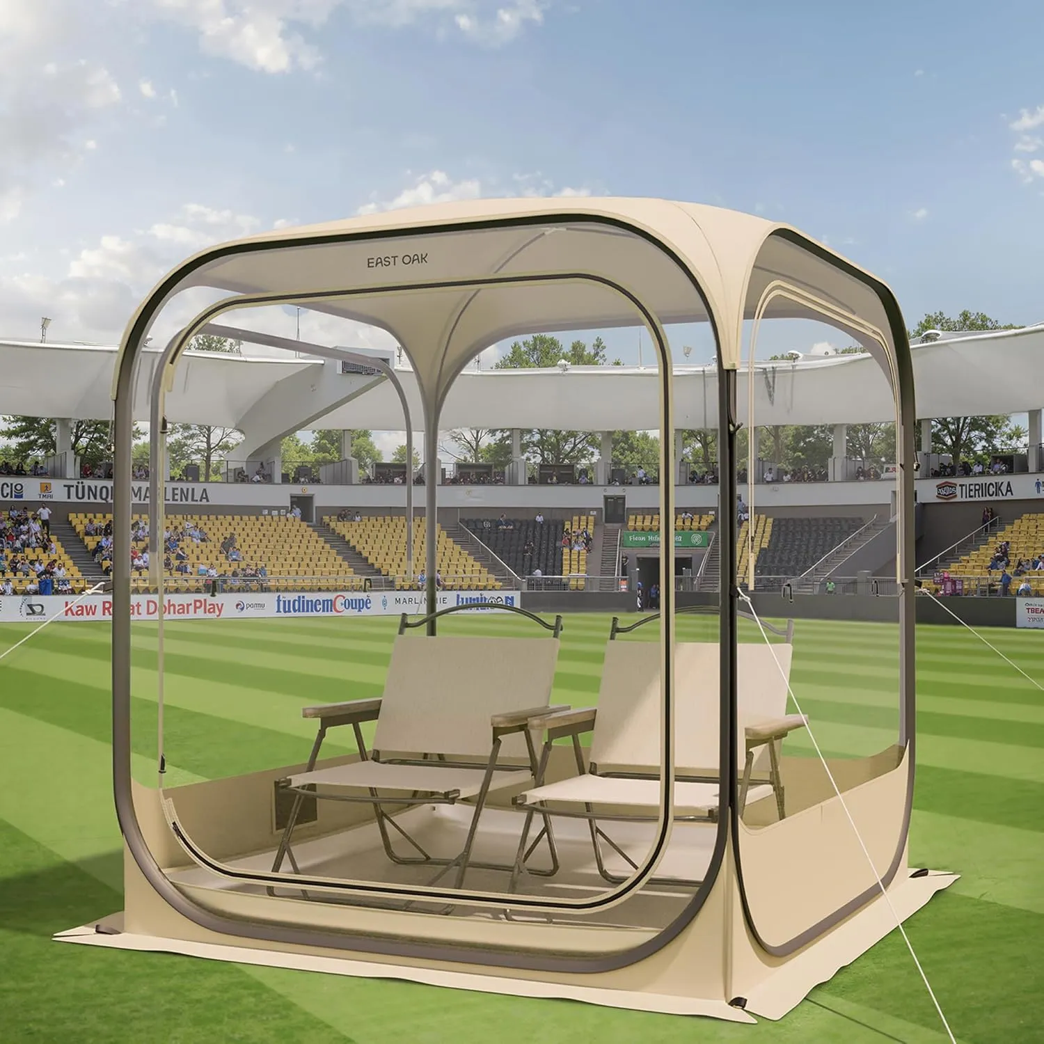 EAST OAK Clear Sun and Rain Protect Tent for Sport Events