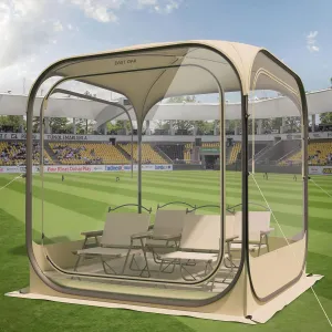EAST OAK Weather Sports Tent for Fishing & Outdoors | Pop Up Bubble Tent Instant Sun & Rain Shelter | No Condensation, Spacious Interior, Ultra Visibility | All Weather Protection | 72L*72W*86.6H