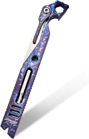 EDC Multitool Pry Bar, with Utility knife, Bottle Opener, EDC Pocket Tool, Gifts for Men (lightning streak)