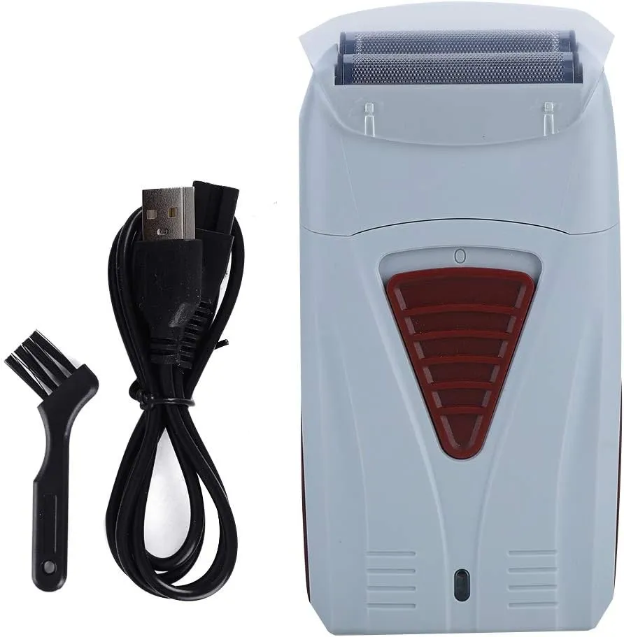Electric Foil Shavers, Cordless Metal Double Foil Shaver Multifunctional 2 in 1 Foil Trimmer Shaving Machine Clippers for Hair Cutting