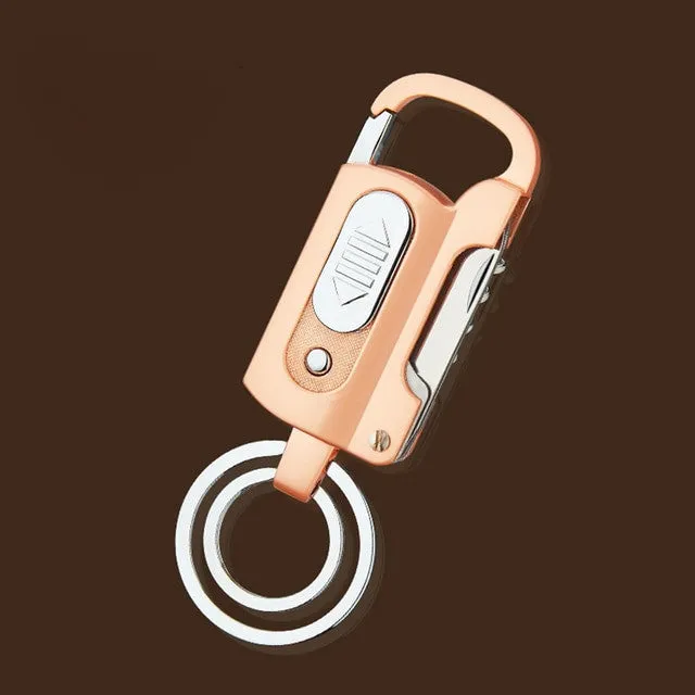 Electronic Lighter Keychain Wine