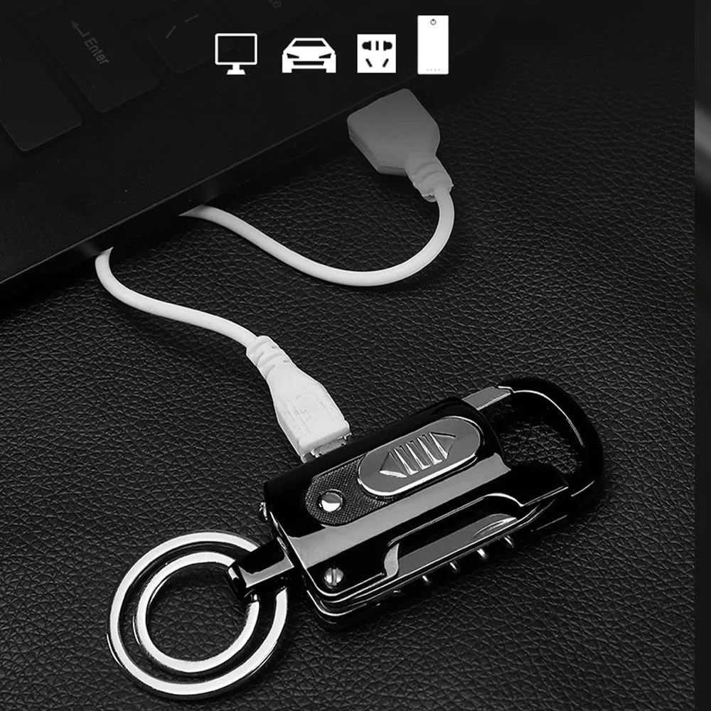 Electronic Lighter Keychain Wine
