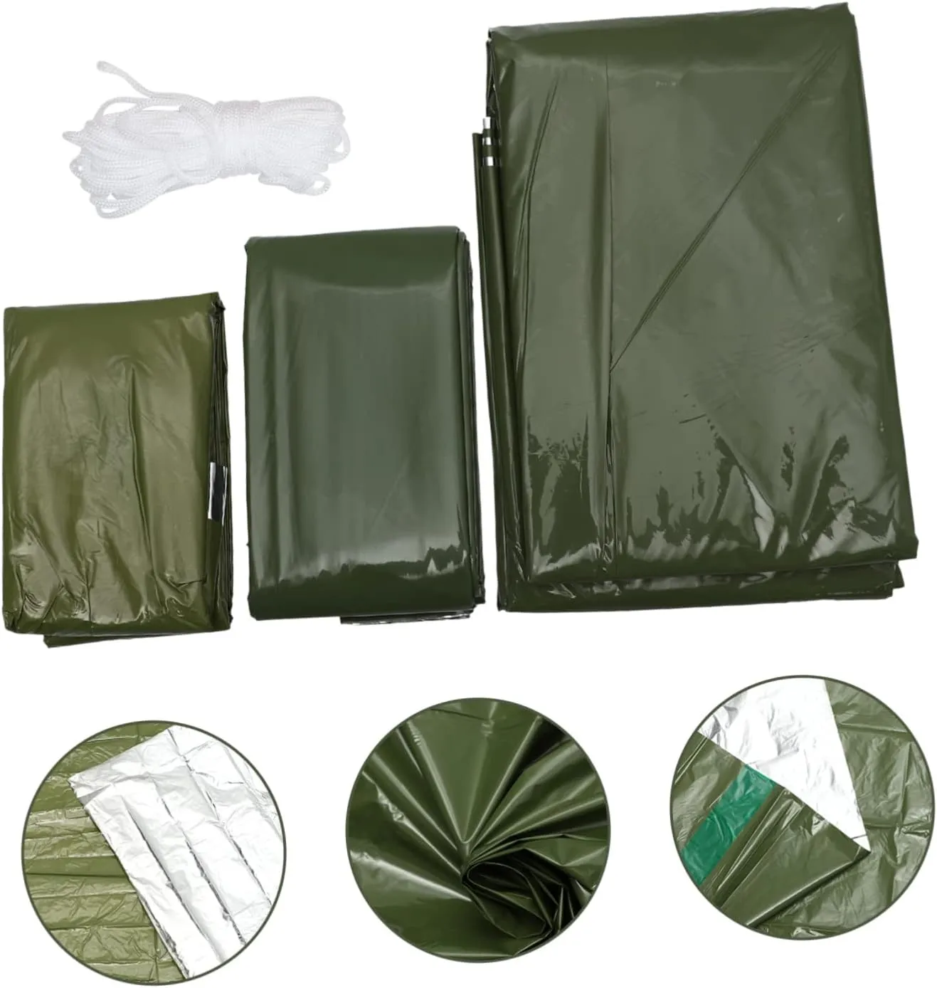 Emergency Tent Bag Liner Tent Emergency Lightweight Camping Blanket Emergency Shelter Waterproof Tarps