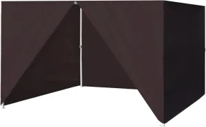 Eurmax USA Full Zippered Walls for 10x10 Easy Pop Up Canopy Tent,4 Walls ONLY(Brown)