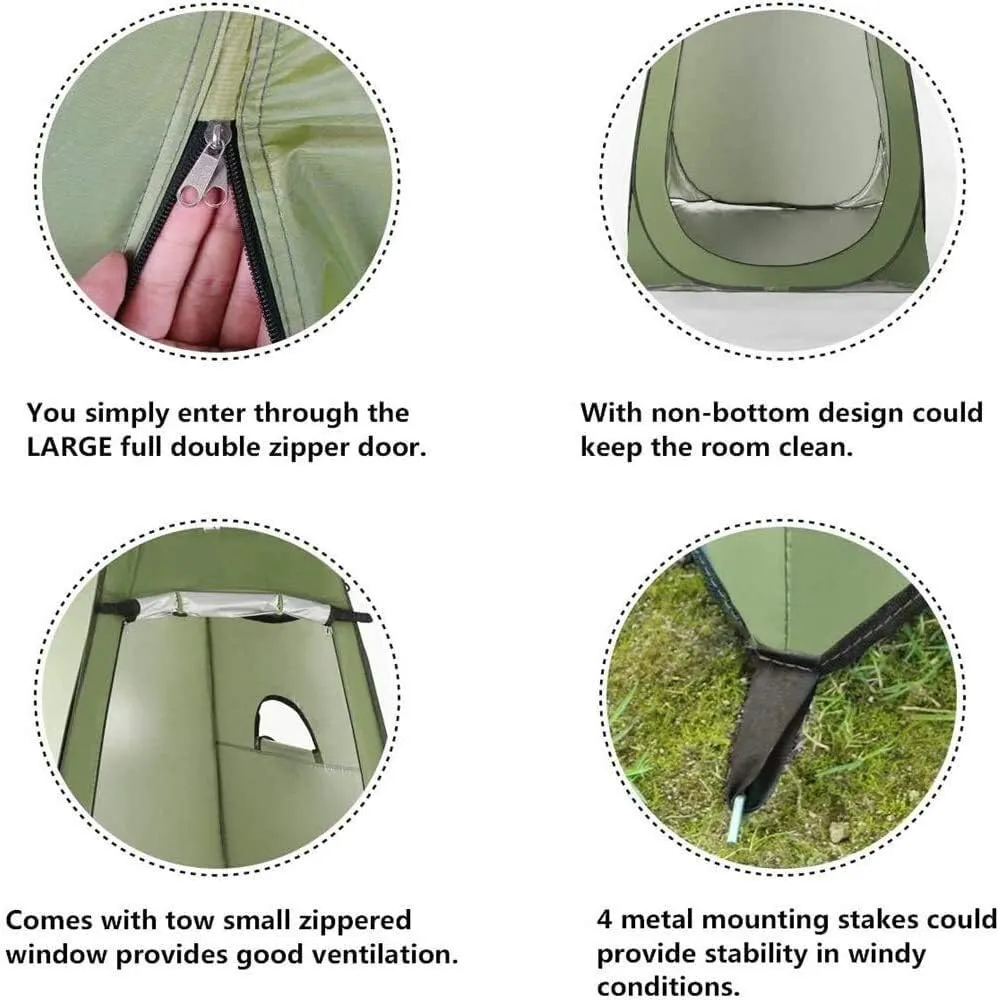 Extra Large Tent 3-4 Person,Family Cabin Tents, 1 Doors and 3 Windows with Mesh,Waterproof,Double Layer,Big Tent for Outdoor,Picnic,Camping,Fami (A Small)