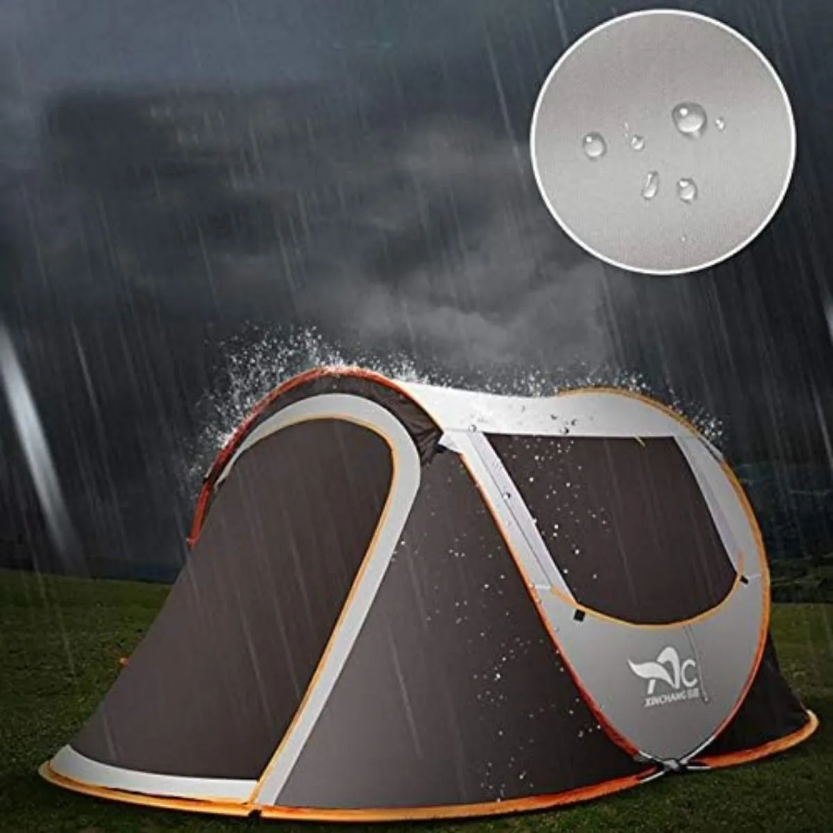 Family Camping Tent, can accommodate 3 to 4 People, Ventilation on All Sides, 1 Second Extremely Fast Installation, Wind/Rainproof