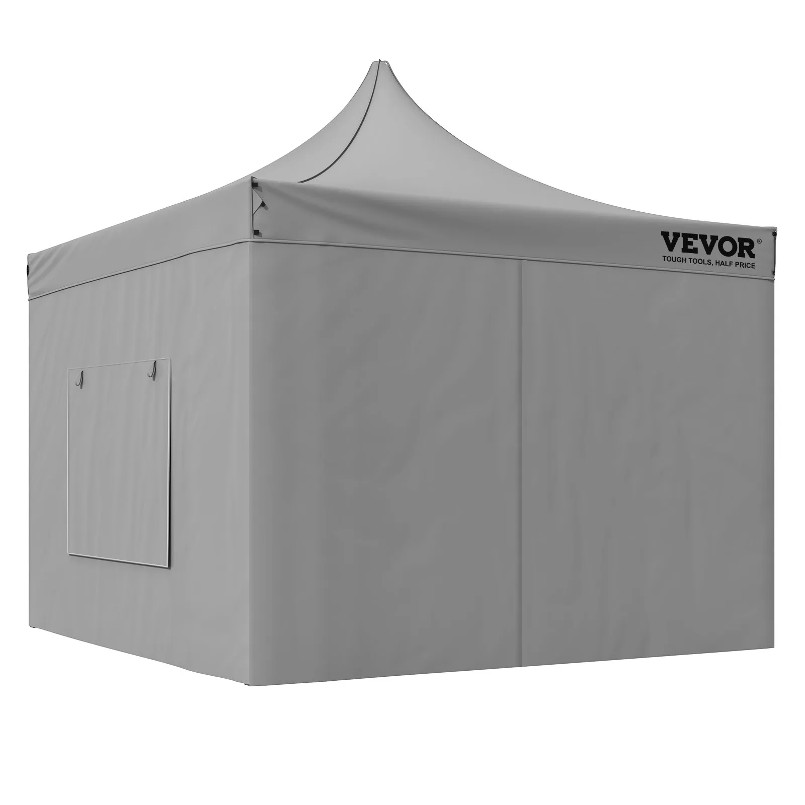 (FINAL PRICES ARE LOWER ON OUR SITE!) VEVOR 10x10 FT Pop up Canopy with Removable Sidewalls, Instant Canopies Portable Gazebo & Wheeled Bag, UV Resistant Waterproof, Enclosed Canopy Tent for Outdoor Events, Patio, Backyard, Party, Camping