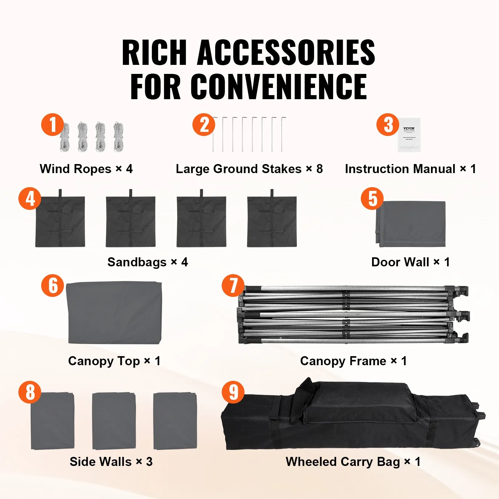(FINAL PRICES ARE LOWER ON OUR SITE!) VEVOR 10x10 FT Pop up Canopy with Removable Sidewalls, Instant Canopies Portable Gazebo & Wheeled Bag, UV Resistant Waterproof, Enclosed Canopy Tent for Outdoor Events, Patio, Backyard, Party, Camping