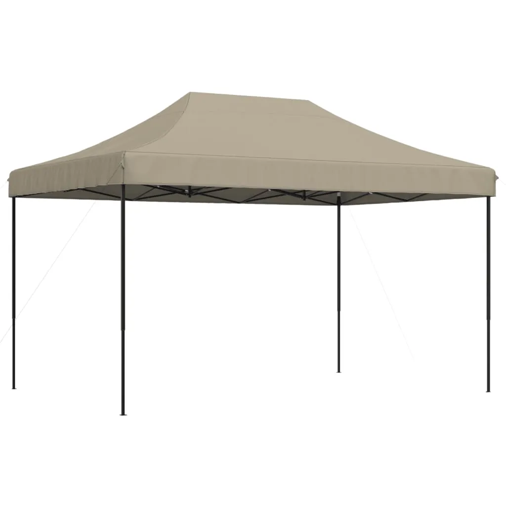 Foldable Party Tent Pop-Up Taupe 440x292x315 cm