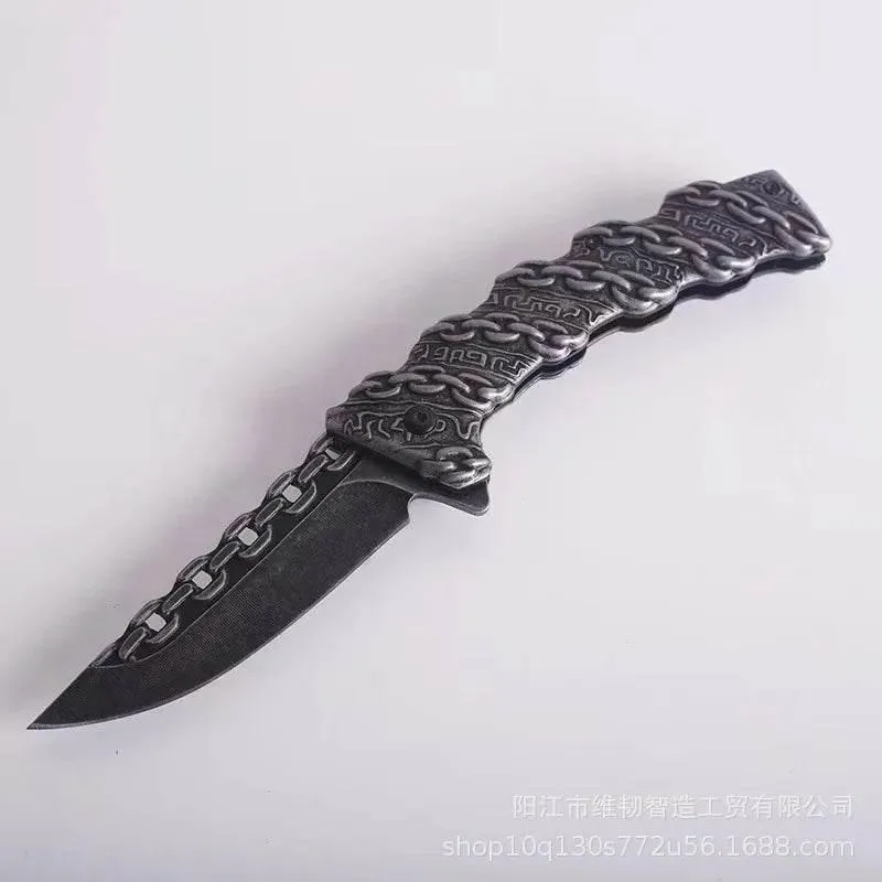 Foldable Tactical Skull Knife - Compact EDC Tool