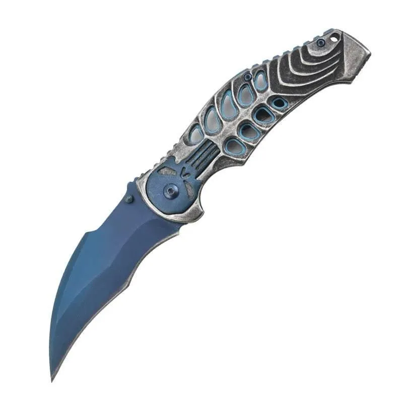 Foldable Tactical Skull Knife - Compact EDC Tool