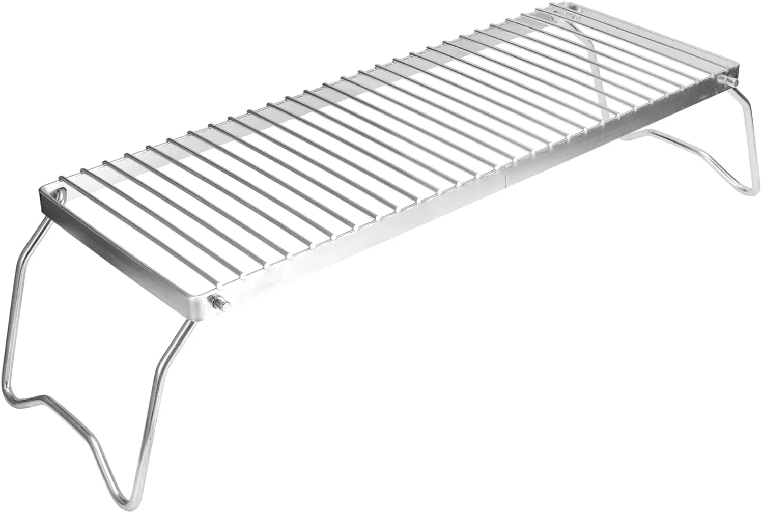 Folding Campfire Grill Tool Rack Grate Grid Pot Rack Drain Rack Stove Rack Storage Stainless Steel Barbecue Rack for Portable Grids & Grates