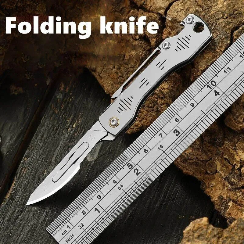 Folding Camping Knife - Stainless Steel Outdoor Tool