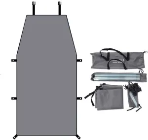 for Kia Cerato/Clarus/Joice/Magentis/Opirus/Pregio/Pride Camping Tarpaulin Car Awning Waterproof Hammock Rainproof Sunshade Rainproof Awning Outdoor,B Grey-S