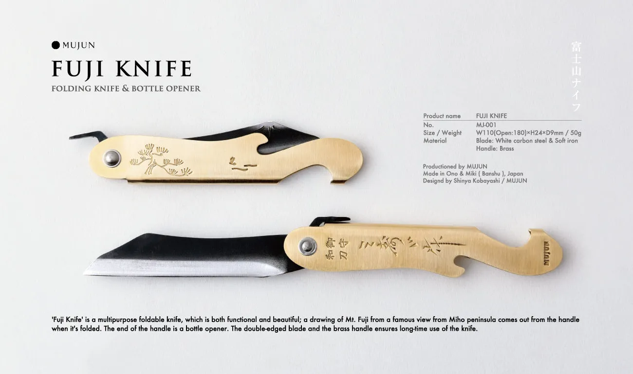 Fuji Knife White Steel / Japanese folding knife & bottle opener