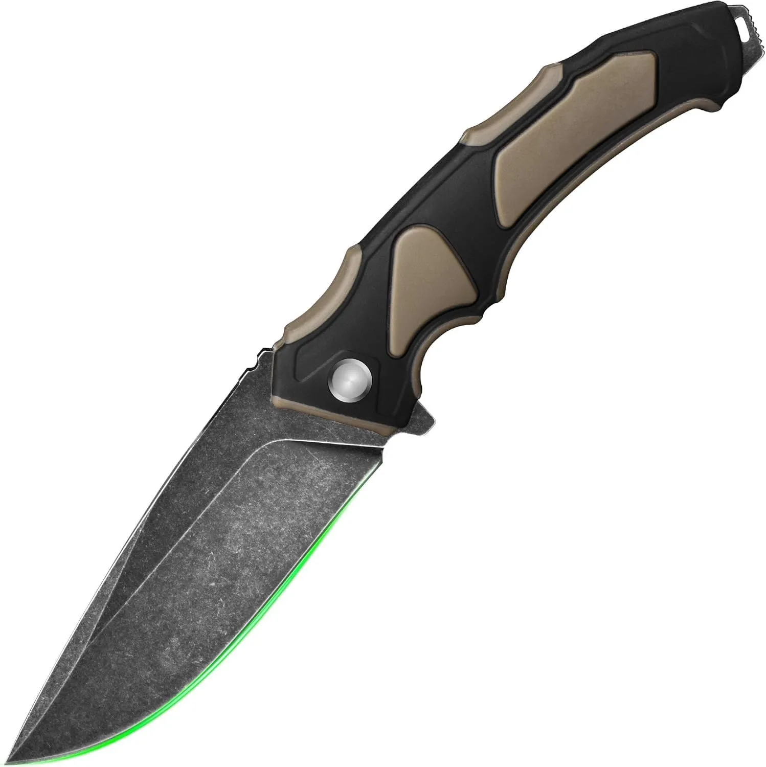 FULLHI 4.4“ chef‘s Knives, Multifunctional knives 440C steel Blade,PP Handle with Sheath and Sharpener for Outdoor Cooking camping men,women gifts