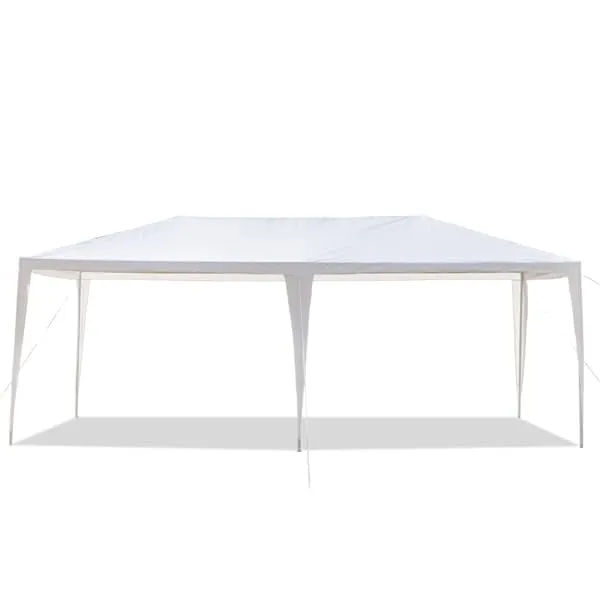 Generic 10/20/30ft Party Tent Wedding Patio Gazebo Outdoor Carport Canopy Shade with/Without Side Removable Walls, Party Wedding BBQ Events Tent (White,10x20ft (no Wall))