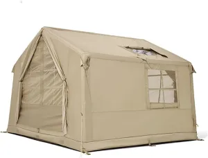 GeRRiT 7㎡ Large Space Inflatable Tent, Rainproof and Thickened Windproof and Sunproof House for Outdoor Camping Overnight