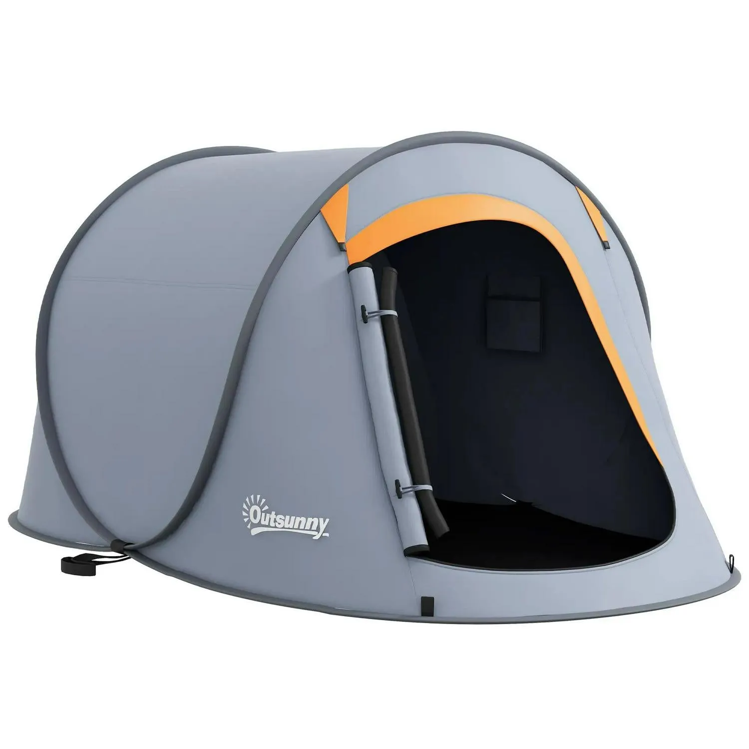 Global reach Two-Man High-end design Pop-Up Outsunny Grey - Dome With Accessories Tent,
