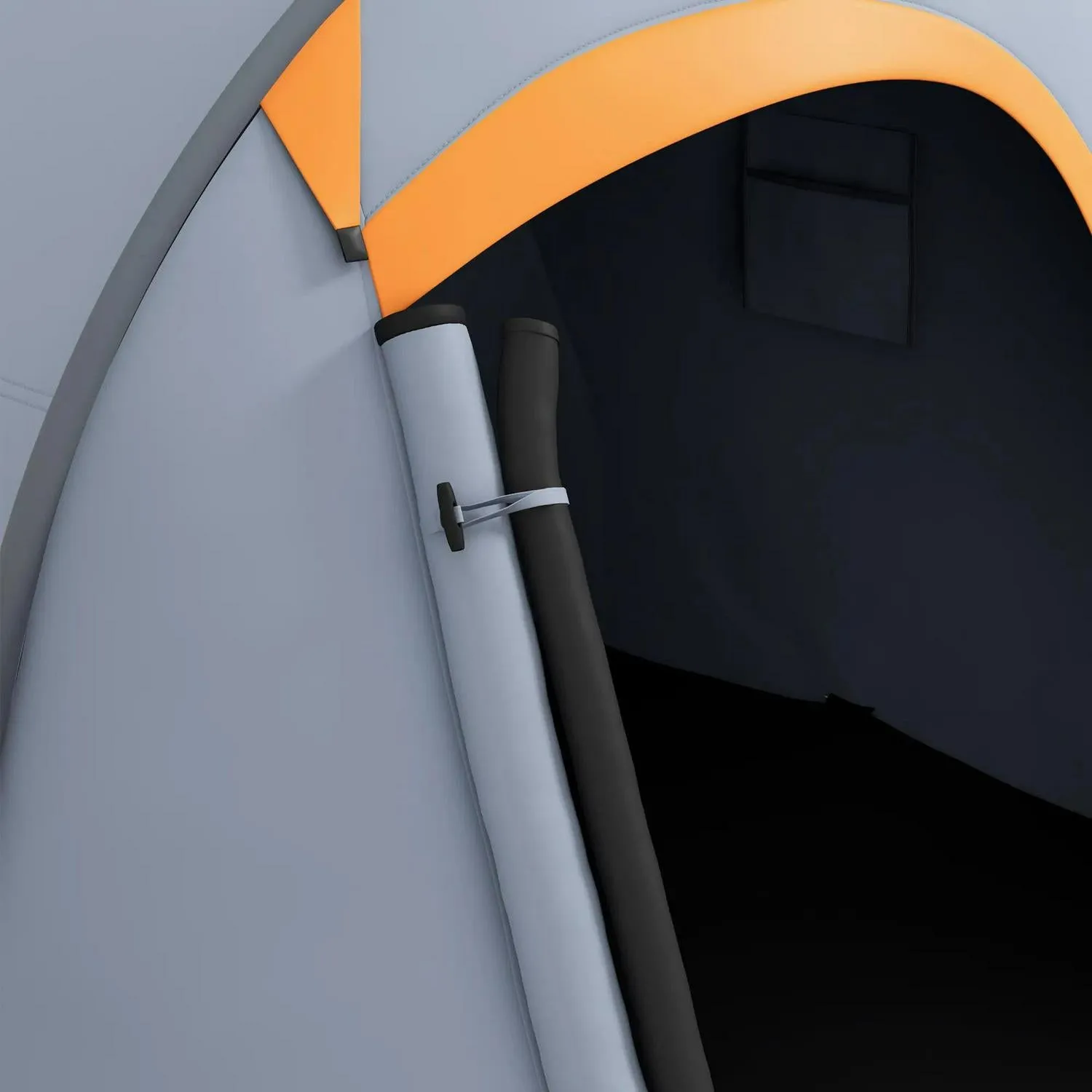 Global reach Two-Man High-end design Pop-Up Outsunny Grey - Dome With Accessories Tent,